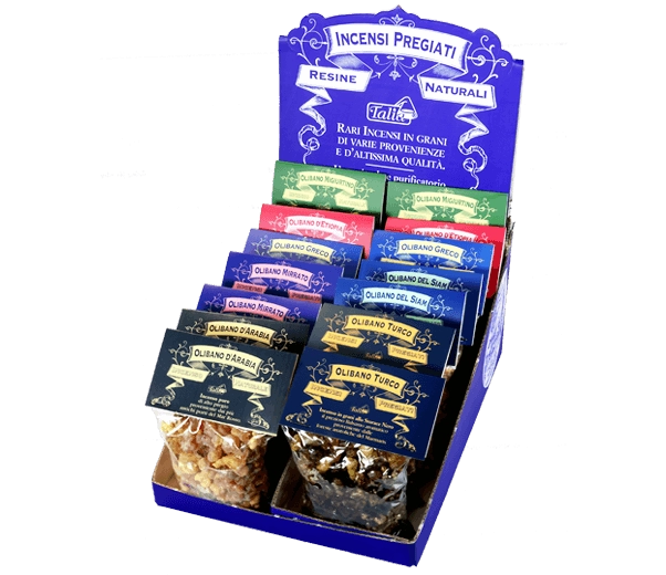 Olibani Display with 14 bags