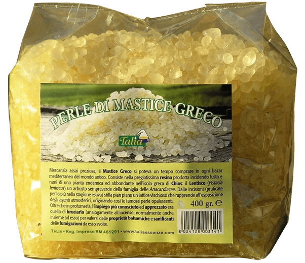Pure Greek Mastic Pearls 400g bag.