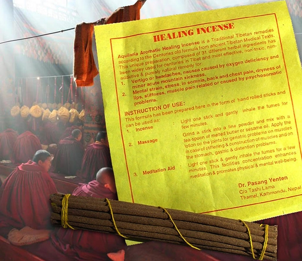 Himalayan healing incense booklet