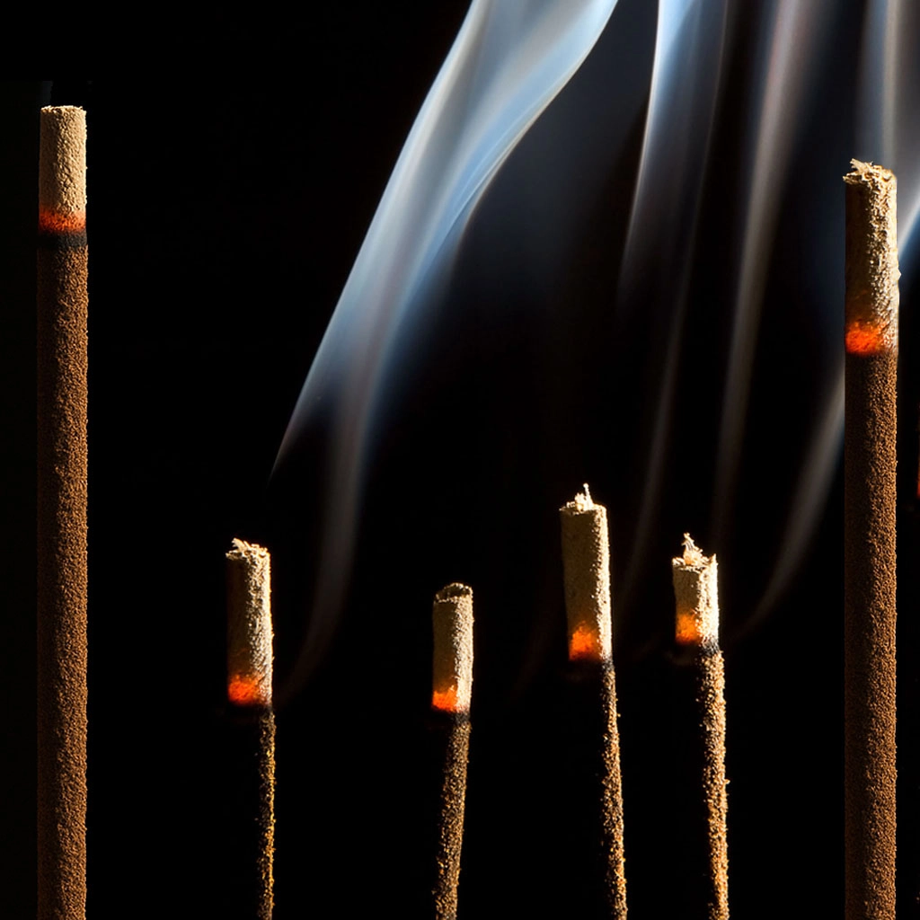 Smoking incense sticks