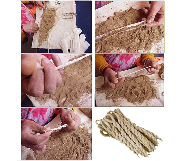 Lumbini rope incense manufacturing