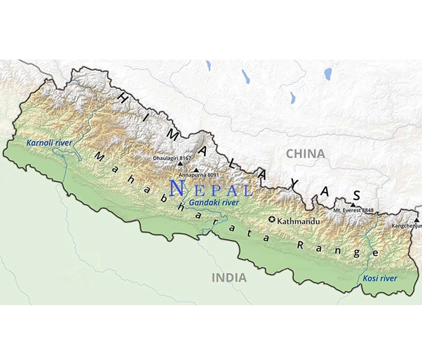 Nepal map