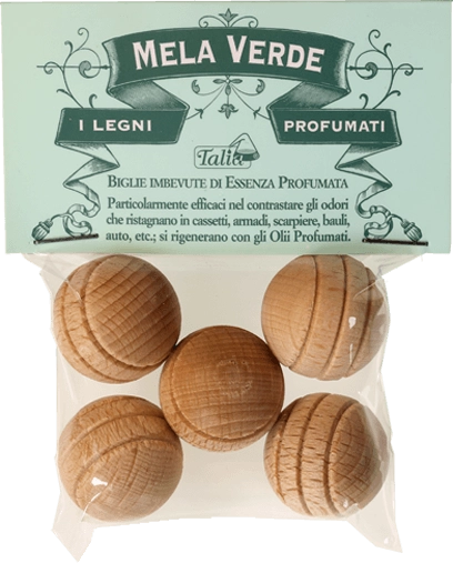Green Apple marble wooden air fresheners
