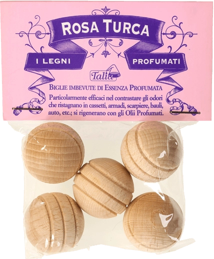 Wooden air fresheners with rose marbles