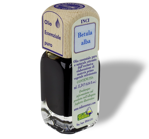 Botella de aceite esencial de abedul ruso