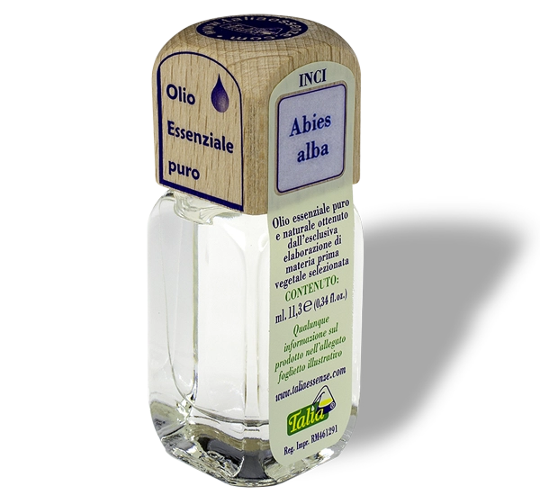 Botella de aceite esencial de abeto plateado