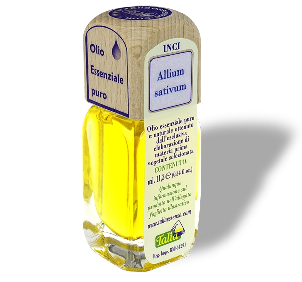 Vial de aceite esencial de ajo