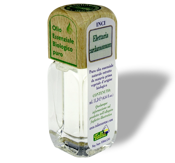 Botella de aceite esencial de cardamomo