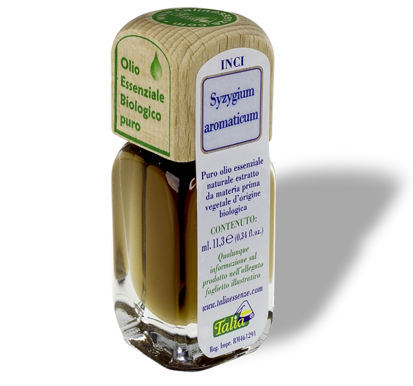 Botella de aceite esencial de clavo