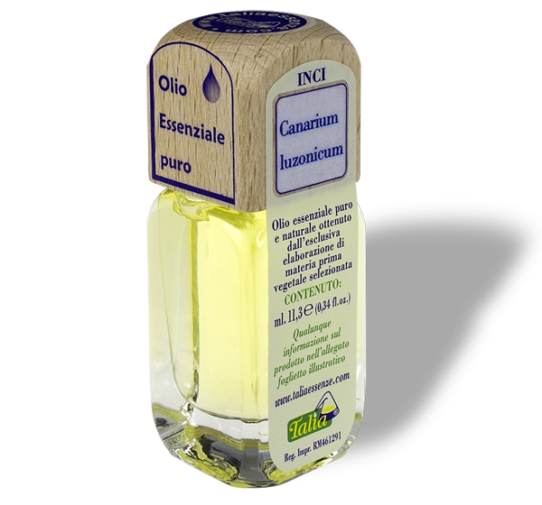 Botella de aceite esencial de elemí