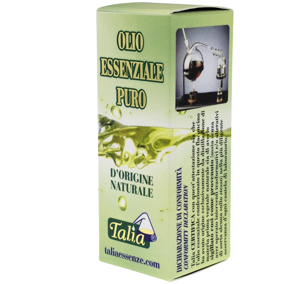 Estuche verde para botella de aceite esencial