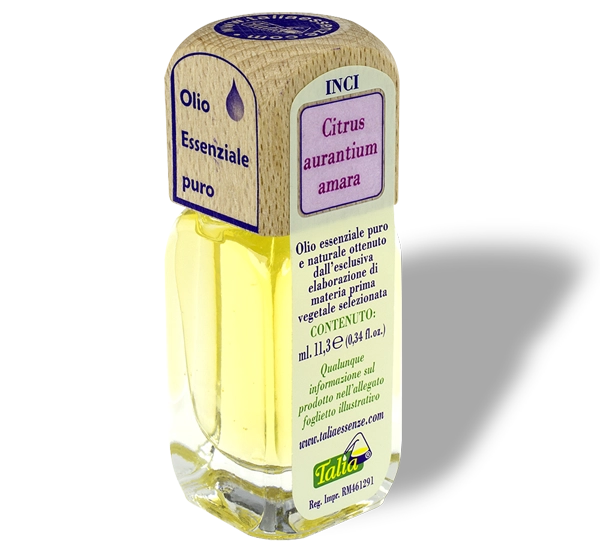 Vial de aceite esencial de naranja amarga