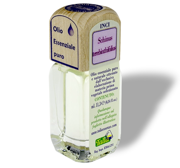 Botella de aceite esencial de pimienta rosa