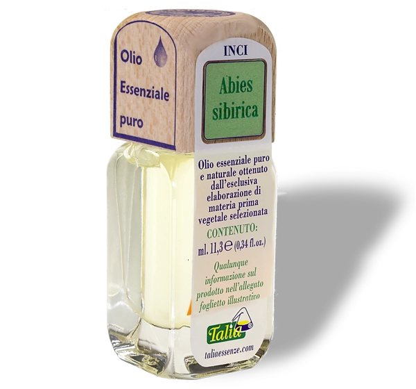 Botella de aceite esencial de pino siberiano