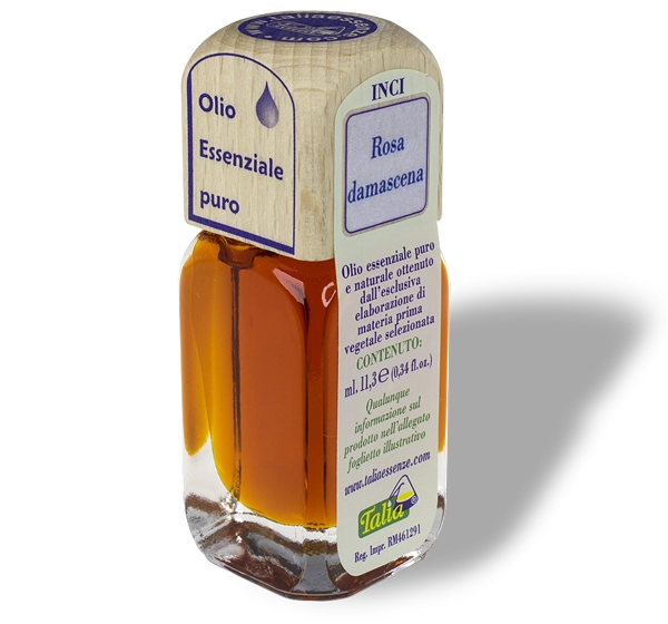 flacon d'huile absolue de rose turque