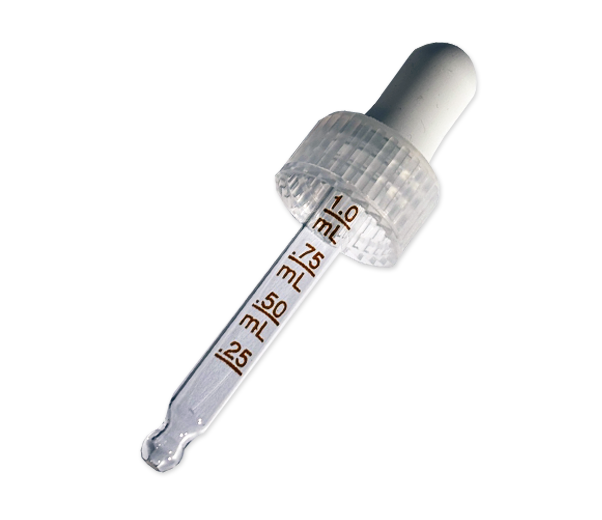 Pipette en verre graduée à visser