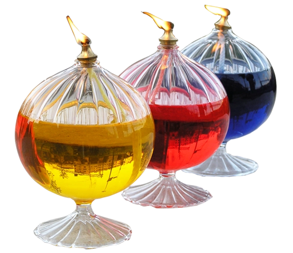 huile de lampe colorée
