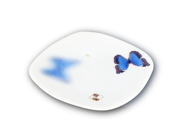 Porte-encens papillon bleu Yume no yume 1