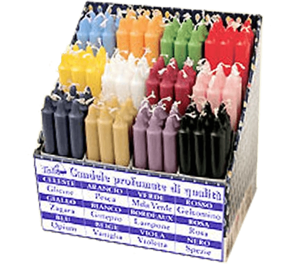 Présentoir de 108 bougies parfumées