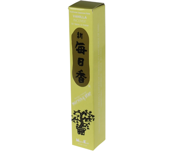 Étui à encens vanille Morning Star, 50 bâtonnets