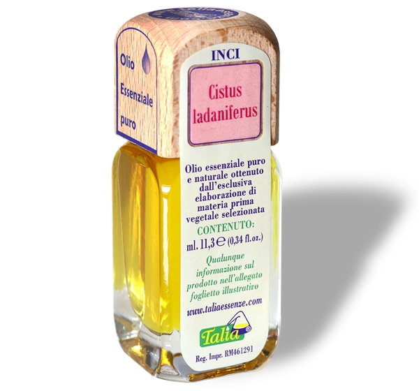 Flacon d'huile essentielle de ciste