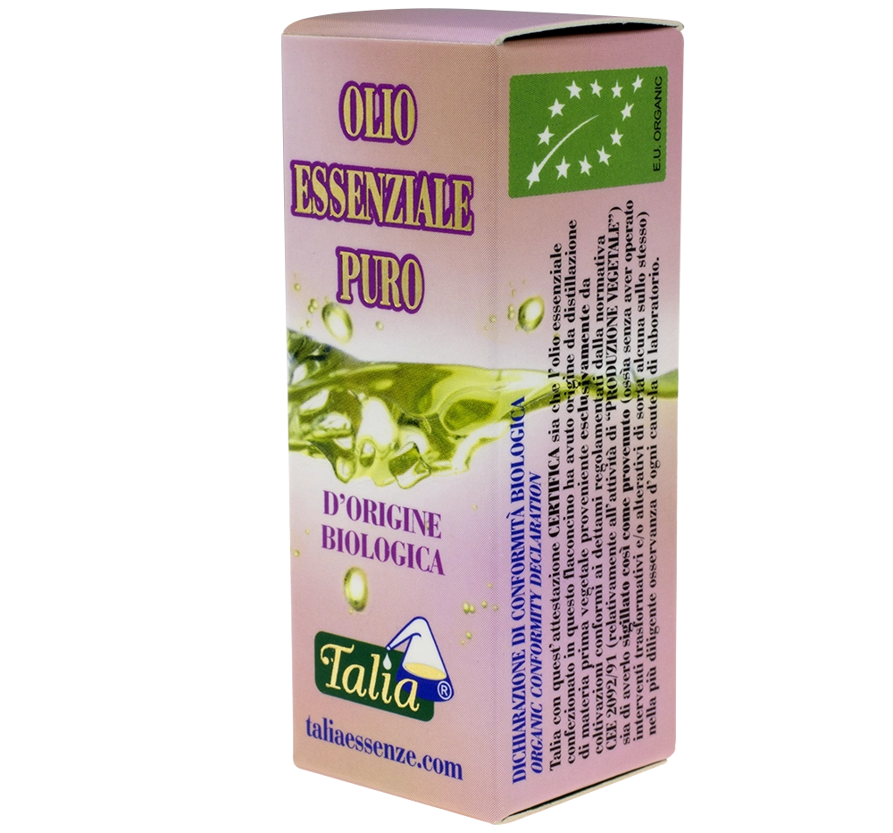 Étui rose avec flacon d'huile essentielle