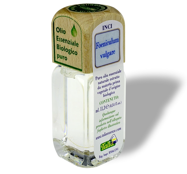 Flacon d'huile essentielle de fenouil doux