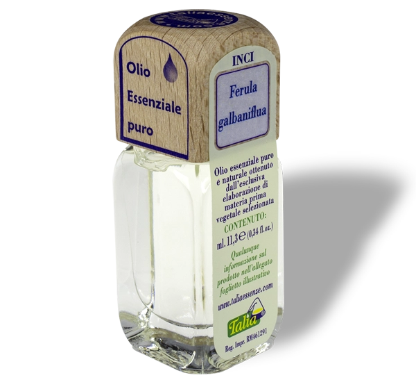 Flacon d'huile essentielle de galbanum oriental