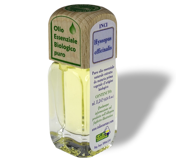 flacon d'huile essentielle d'hysope