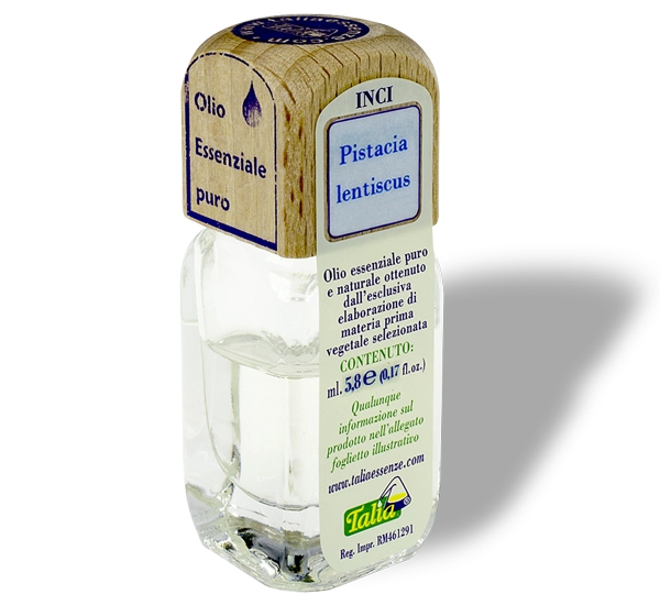 Flacon d'huile essentielle de mastic grec