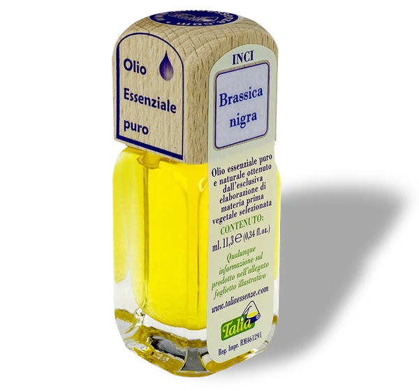 Flacon d'huile essentielle de moutarde