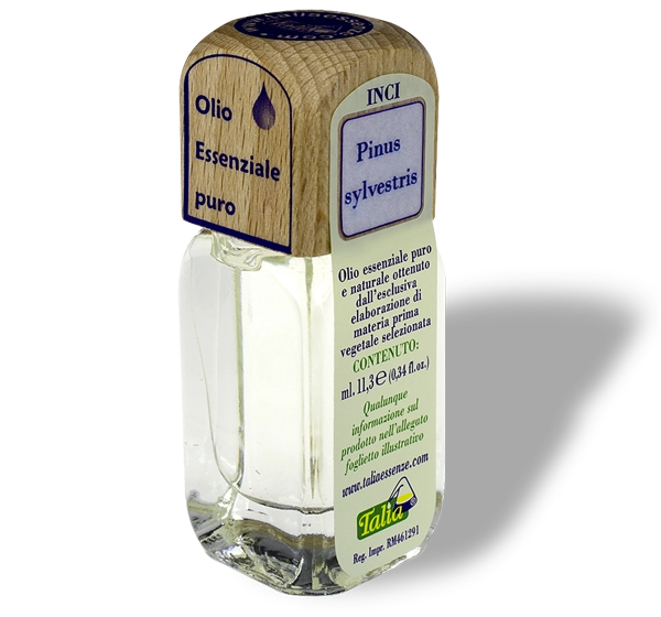 flacon d'huile essentielle de pin sylvestre