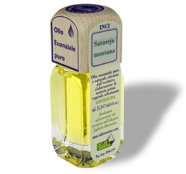 Bouteille d'huile essentielle de sarriette