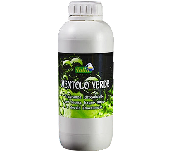 Parfum hydrosoluble Menthol vert, flacon de 1 litre