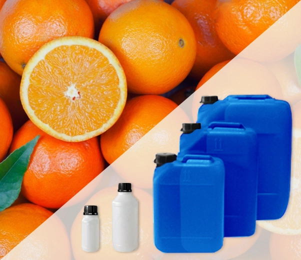 Conditionnement industriel des huiles essentielles d'orange douce
