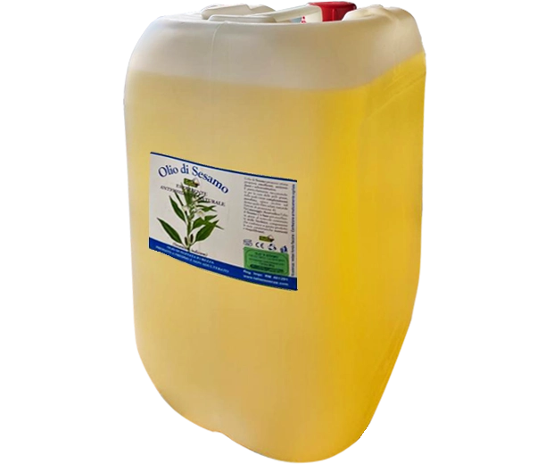 Huile de sésame, bidon de 23,5 kg.