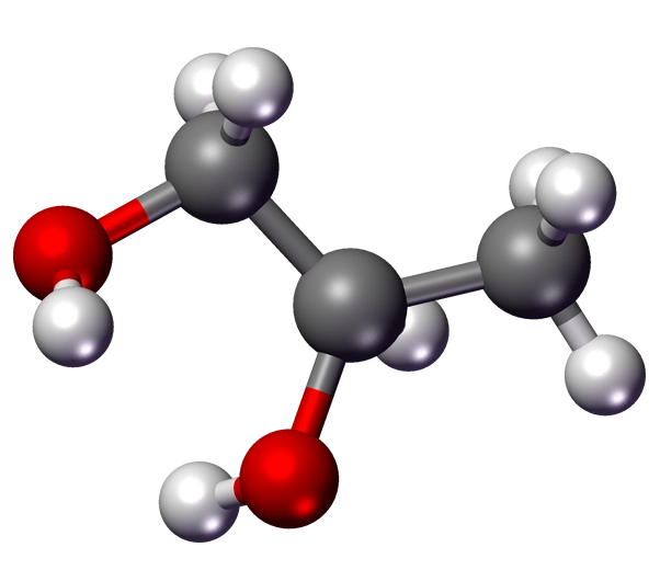 Molécule de 1,2-Propanediol Molécule de 1,2-Propanediol