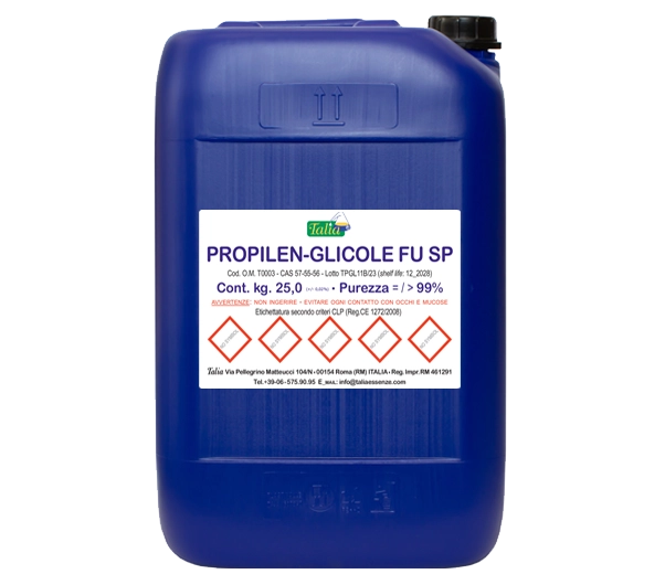 Bidon de propylène glycol FU-SP de 25,0 kg.