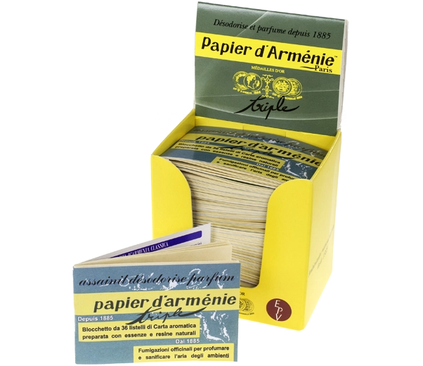 Présentoir classique arménien en papier de 30 blocs