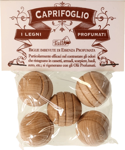 Désodorisants en bois et marbre chèvrefeuille